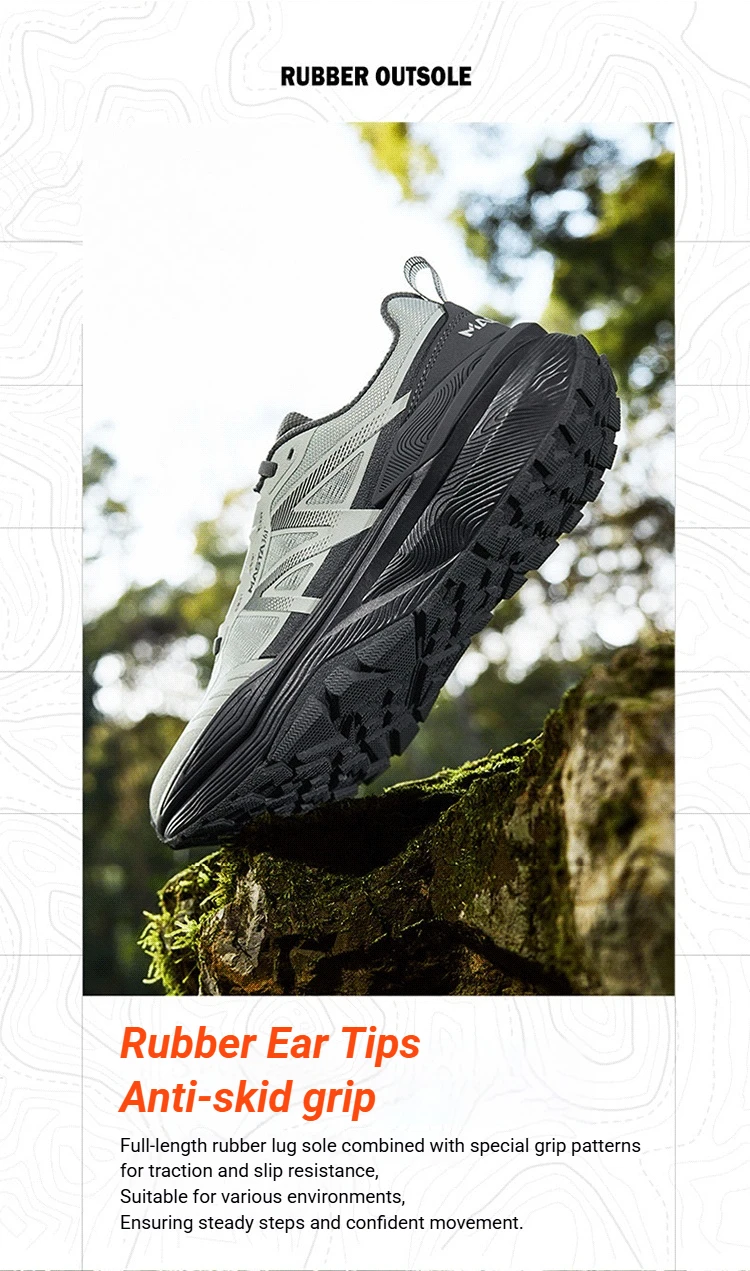 361 Degrees Shanxu Herren Outdoor-Wanderschuhe, weich, leicht, atmungsaktiv, verschleißfest, Gummi, rutschfest, Herren-Sneaker 672623302 – Detail 12