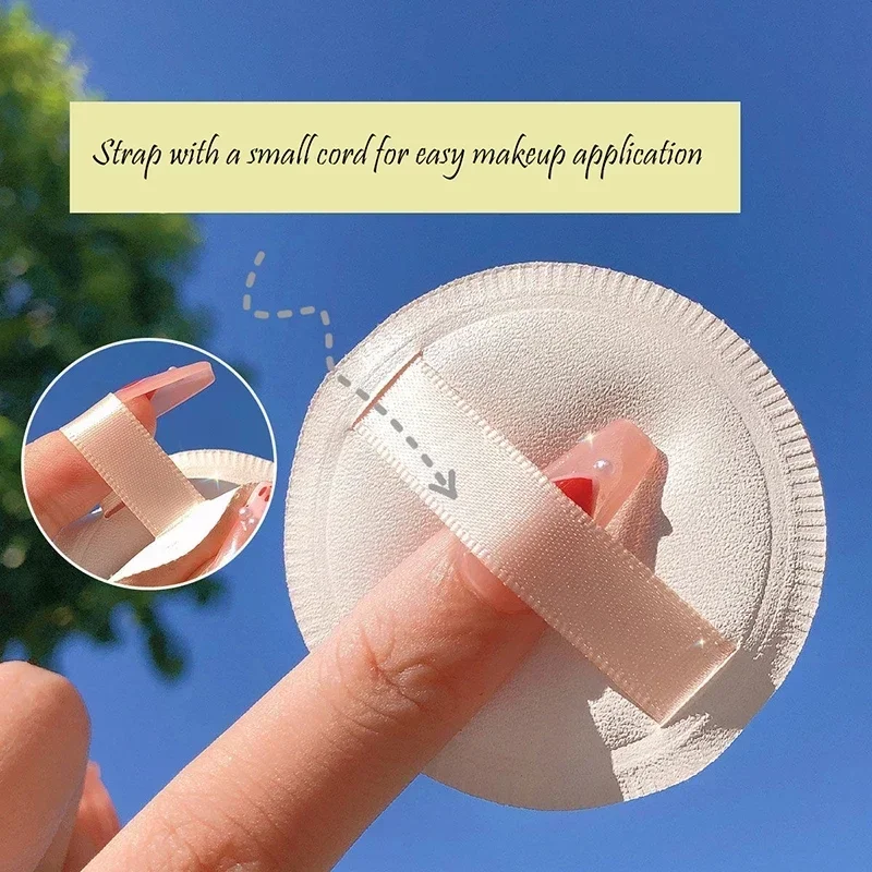 1-10pcs Round Square Triangle Shape Makeup Sponge Puff Dry Wet Dual-use Soft Cotton Candy Air Cushion Foundation Powder Puff 3