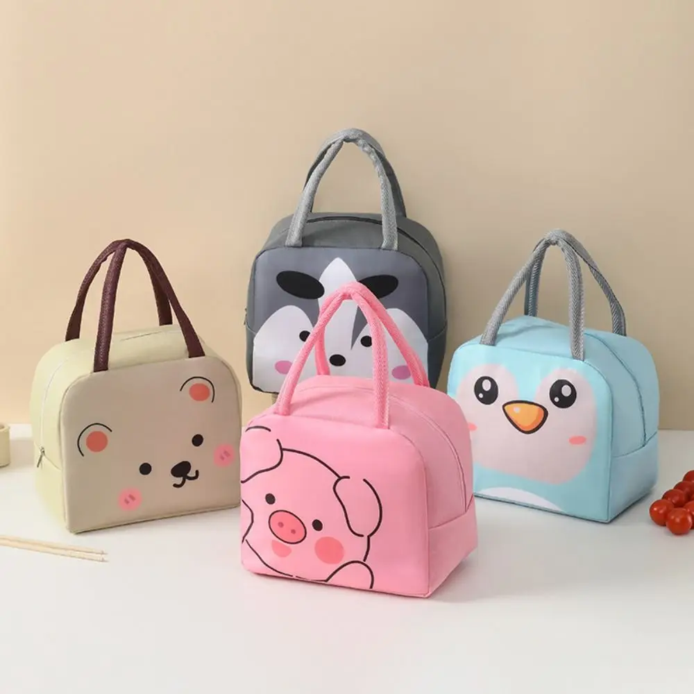 Stylish Cartoon Oxford Cloth Insulated Lunch Tote Bag