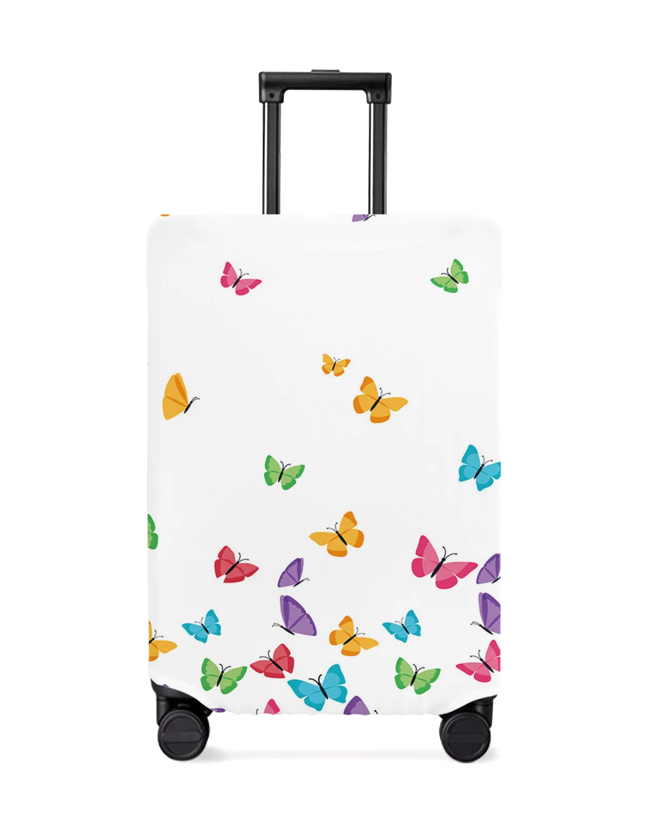旅行かばんカラフルな白い蝶ネクタイ付きの保護カバー伸縮性のある防水ケース保護スリーブアクセサリー