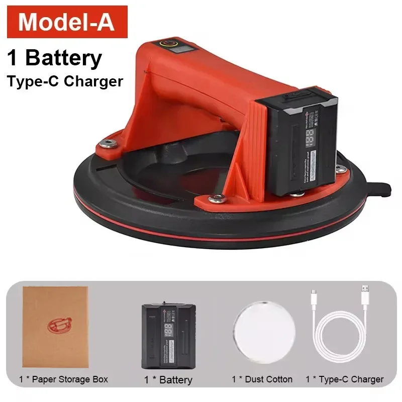 Ventosa Elettrica A Batteria Con Display – 200kg Di Forza, Diametro 20cm, Batteria 2000mAh Per Piastrelle, Vetro E Pavimenti - 2