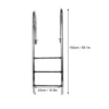 Stainless Steel Non‑Slip Swimming Pool Safety 3‑Step Ladder Pools Hot Tubs Supply 4