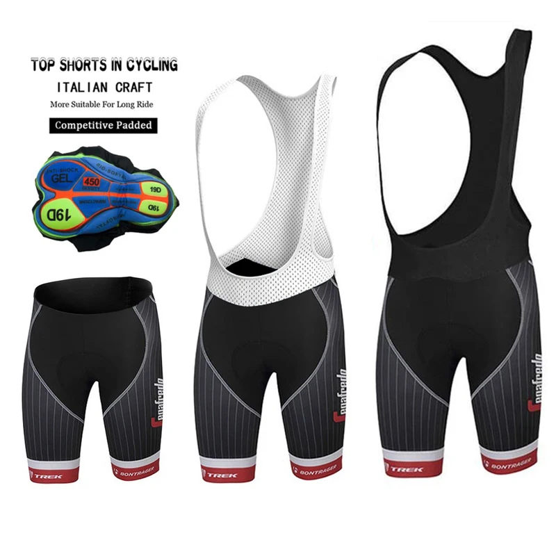 Team 2023 Cycling Bibs Shorts TREK Mountain Bike Breathable Men 19D Gel