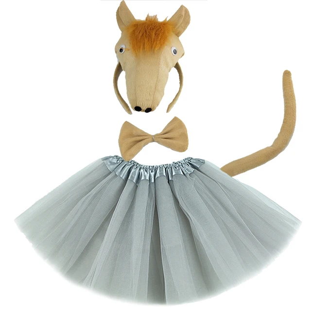WILLBOND Tier Kostüm Set Ohren Stirnband Schwanz Tier Verkleidung Set  Kostüm Party Dekoration Zubehör (Esel)