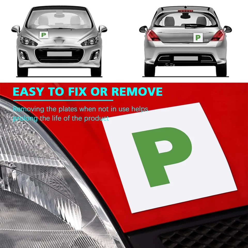 Nova Piastre A L Magnetiche Per Auto – 2 Pezzi – Spesse, Riutilizzabili, Non Graffiano