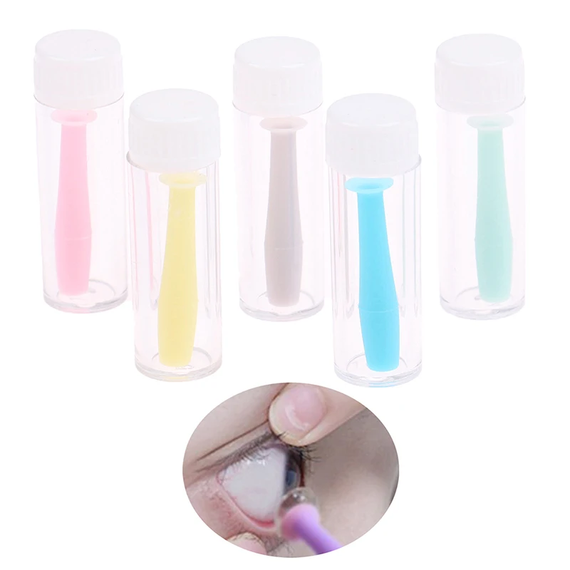 

Men Women Handy Silicone Contact Lenses Small Suction Cups Stick For Mini Contact Lens Inserter Remover Tools