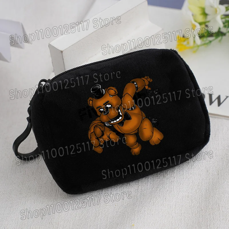 Cute Coin Purse with Key Ring - Soft Zipper Square Wallet and Card Holder with Hanging Accessories
