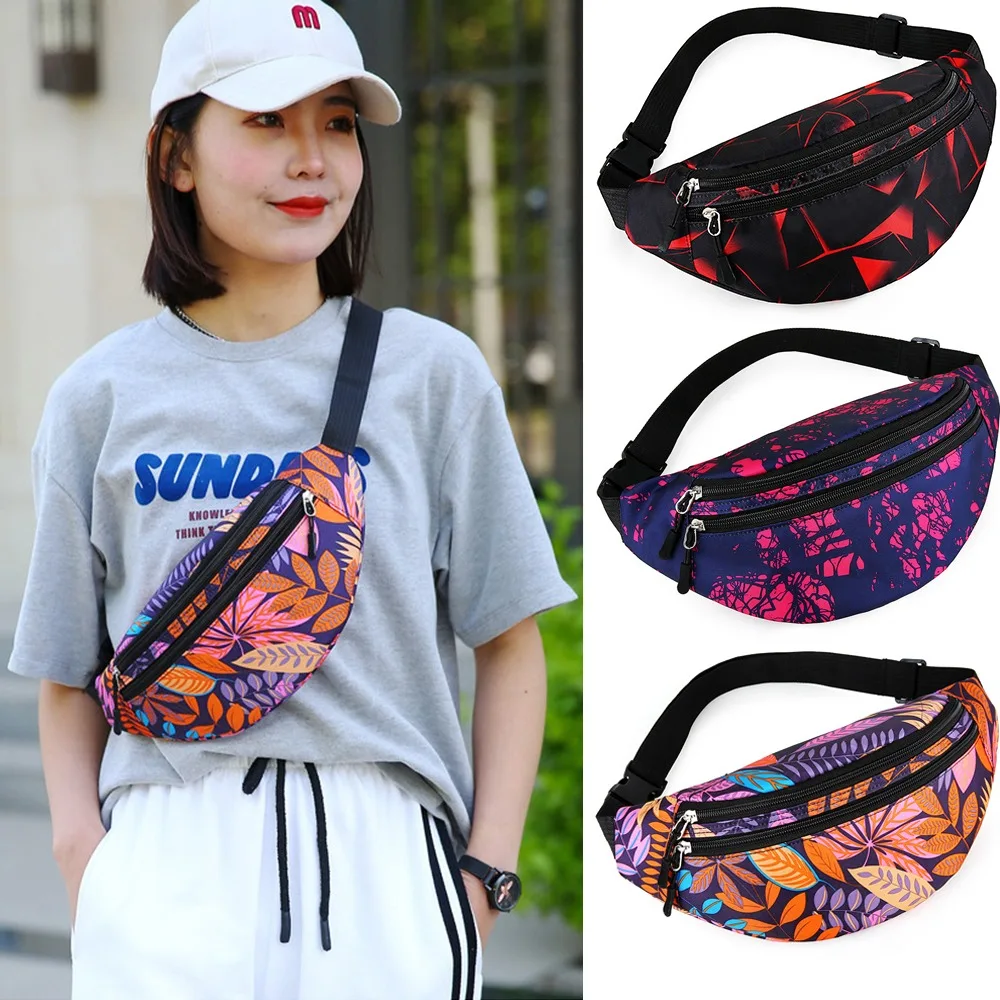 

Nylon Multi-Layer Waist Bag Fashion Banana Bag Purse Waterproof Handbag Motion Korean-Style Fanny Bag Outdoors