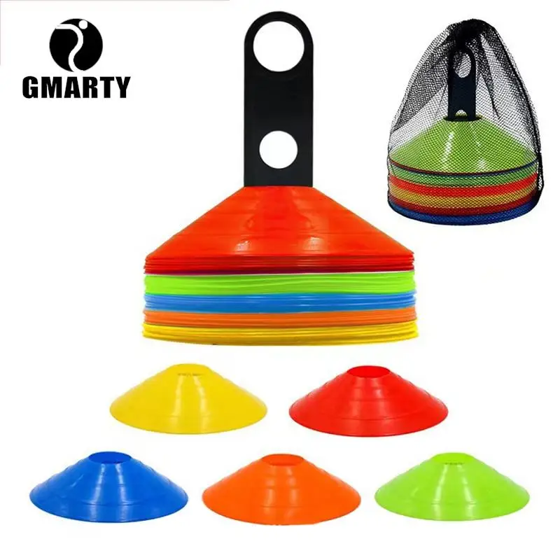 

10Pcs Agility Training Disc Cone Set Multi Sport Training Space Cones For Soccer Football Ball Game Marker Disc
