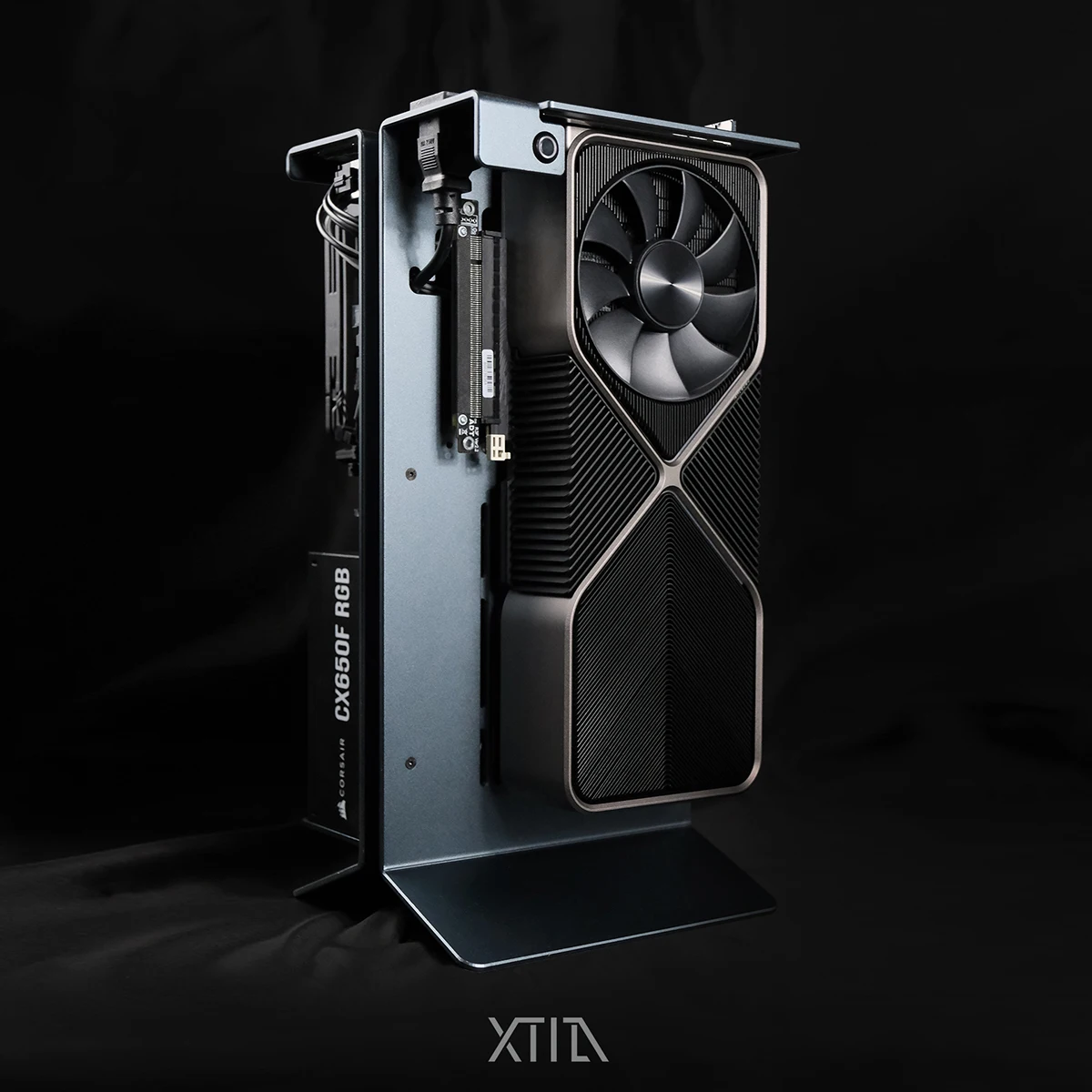 

XTIA Open A4ITX ATX Power Supply Portable All-Aluminum Vertical and Vertical Chassis Rack XPL
