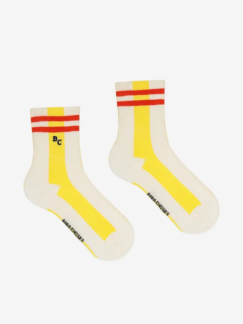 2023 BC Summer Girls' Korean Style Cute Contrast Square Polo Neck Waffle T-shirt Children's Set Children Clothing