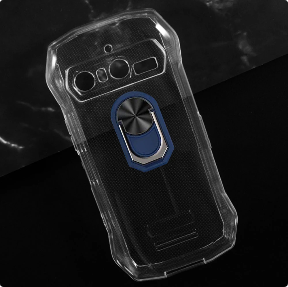 Durable Blackview Soft TPU Silicone Case with Back Finger Ring and Bracket