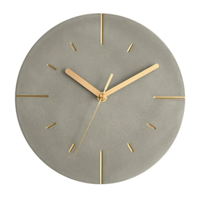 Industrial-Cement Silent Wall Clocks