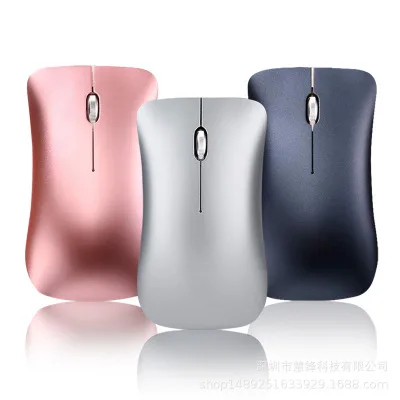 New Metal Bluetooth 5.0 USB Wireless Mouse Aluminum Alloy Rechargeable Mouse Bluetooth 5.0+ 3.0+2.4G Wireless Mouse Silent