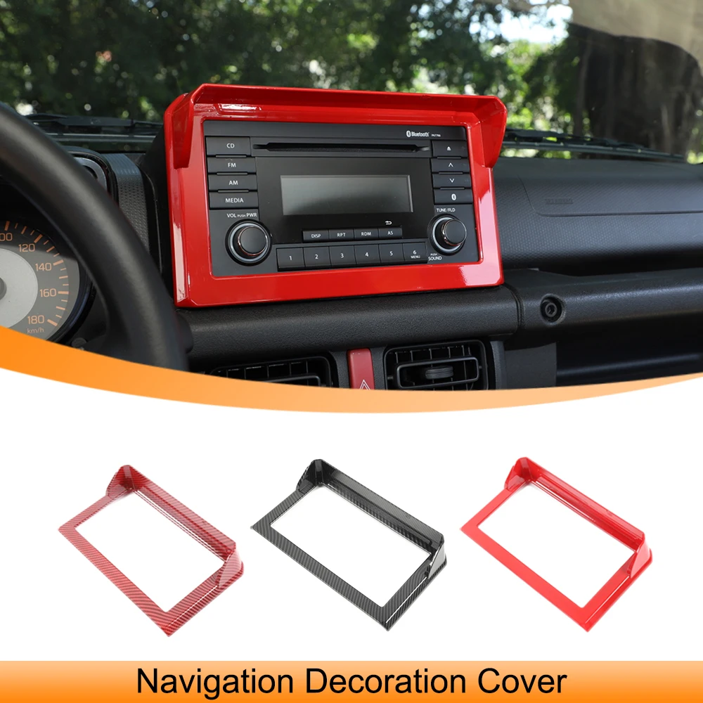 

Car Navigation Decoration Panel Cover Trim Sticker for Suzuki Jimny 2019-2024 JB64 JB74 GPS Screen Frame Interior Accessories