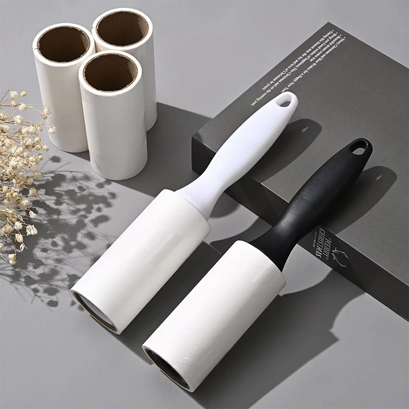 Lint Remover Pet Hair Remover Lint Roller 40/60pcs Disposable Tear Sticky Roller Pet Drum Type Hair Cleaning Clothes Hair Removal Brush Dust Removal Brush