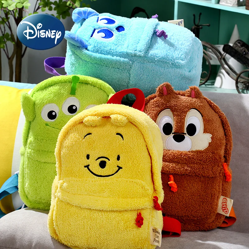 Disney Winnie The Pooh New Plush Backpack Cartoon Cute Children Plush