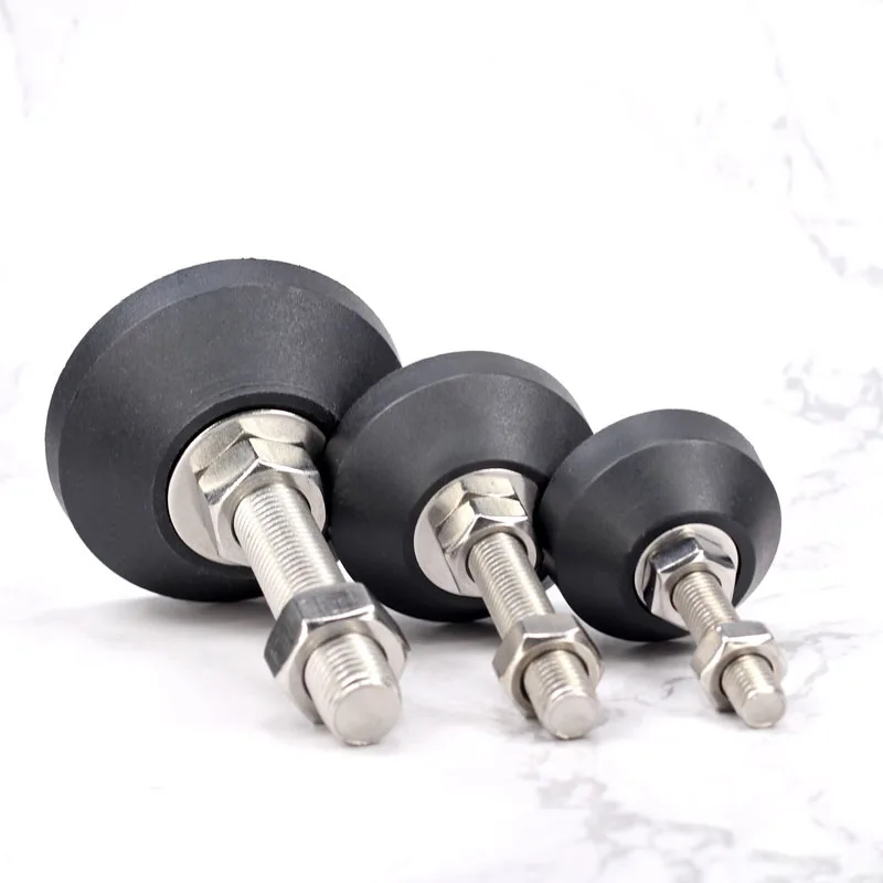 Adjustable Lathe Leg Thread Type Adjustable Levelling Feet Swivel Base Articulating Leveling legs 4Pcs Furniture Glide Pad furniture gliders furniture leg pads furniture foot pads furniture leg caps rubber furniture feet pads furniture feet levelers furniture feet furniture foot protector