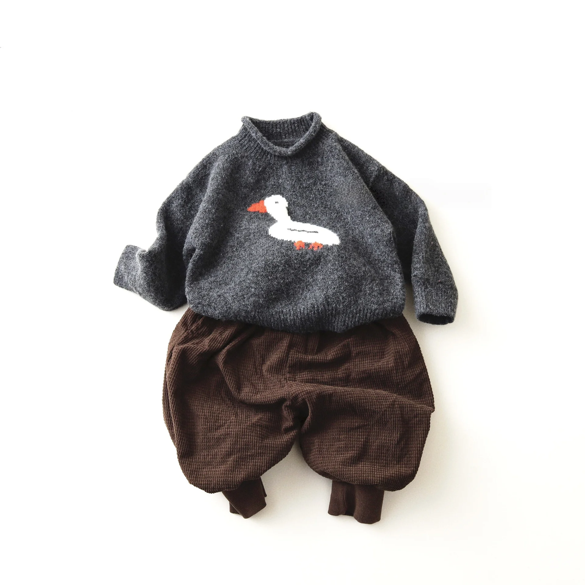 Kids Turtleneck Sweater Autumn Knitwear