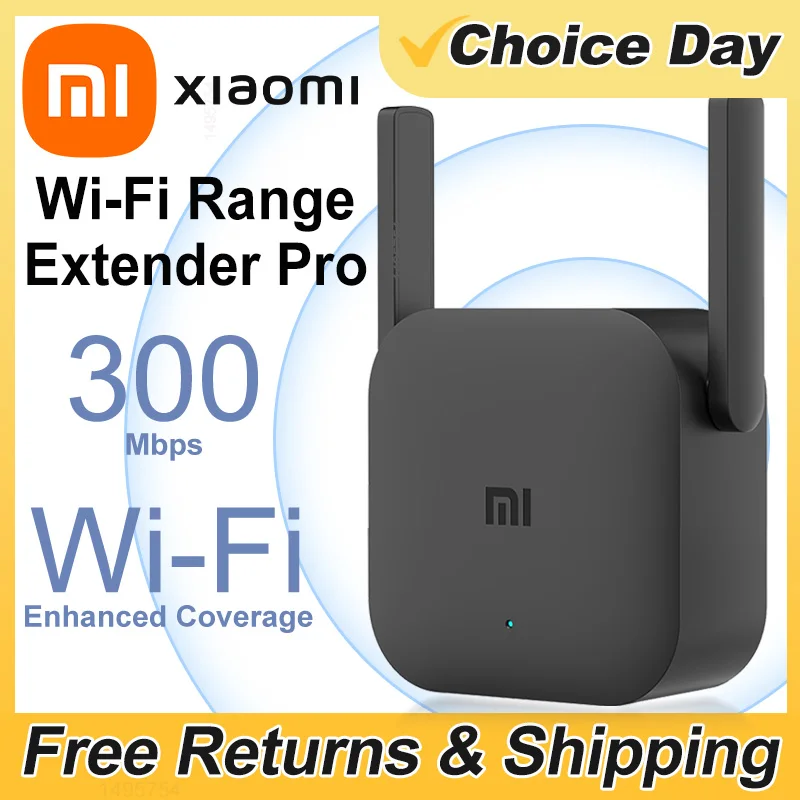Xiaomi-amplificador Wifi Pro Original, enrutador de 300M, 2,4G, extensor de rango de red, enrutador inalámbrico Mi