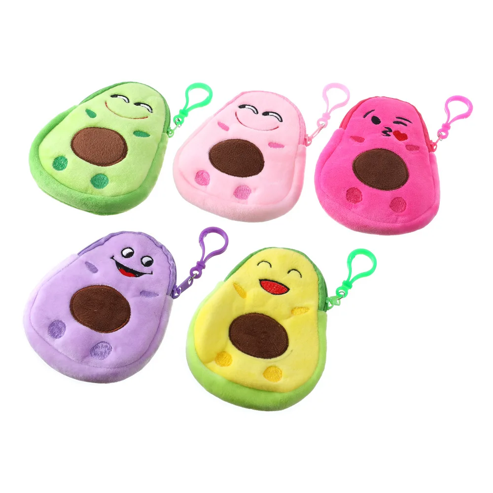 Coin Purse Coin Wallet Children Small Coin Purse Cute Avocado Plush Purses Girls Key Case Bag Money Pouch for Girls Gift Mini Handbag