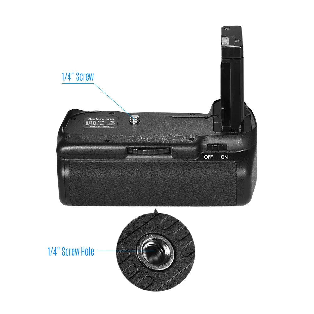 Camera Grip Vertical Battery Grip Holder For D5500 D5600 DSLR Camera EN-EL 14 Battery Powered with IR Remote Control Camera Battery Handle Grip Camera Hand Grip