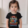 Level 100 Days of School Completed T-Shirt for Kids Short Sleeve Crew Neck Tee Tops Best Gift To Child Summer Clothes 1