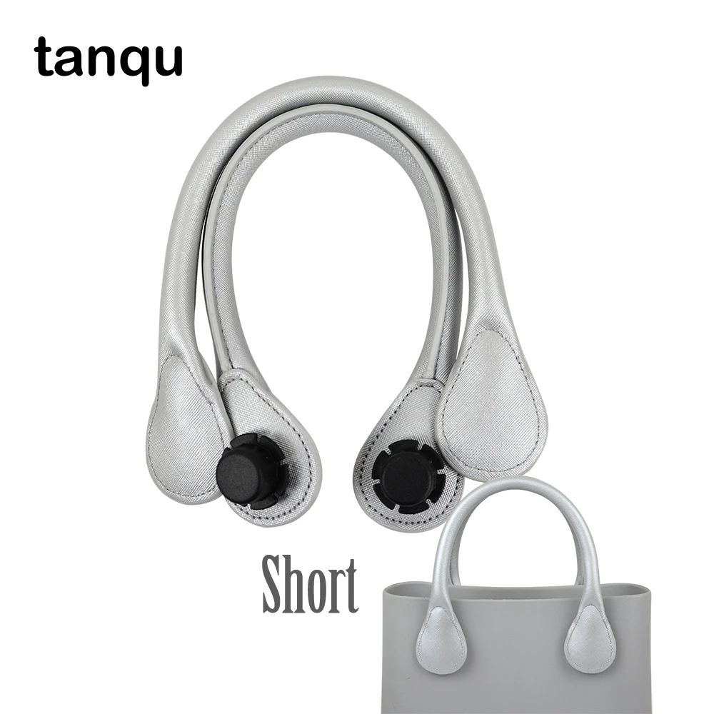 TANQU New Short PU Faux Leather Handle for Obag Colourful Handle for  Classic O Bag Women's Bags EVA Handbag women's bags with lots of pockets