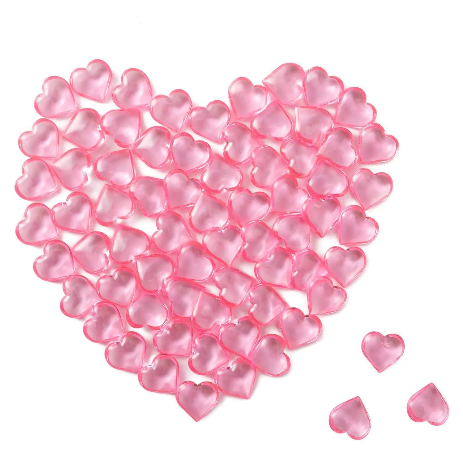 100 Stück rote Acryl-Herzen-Kugeln zum Valentinstag, Valentinstag-Kristalle, Liebesherzen für Tischdekoration, schöner Vasen-Glasfüller – Detail 27