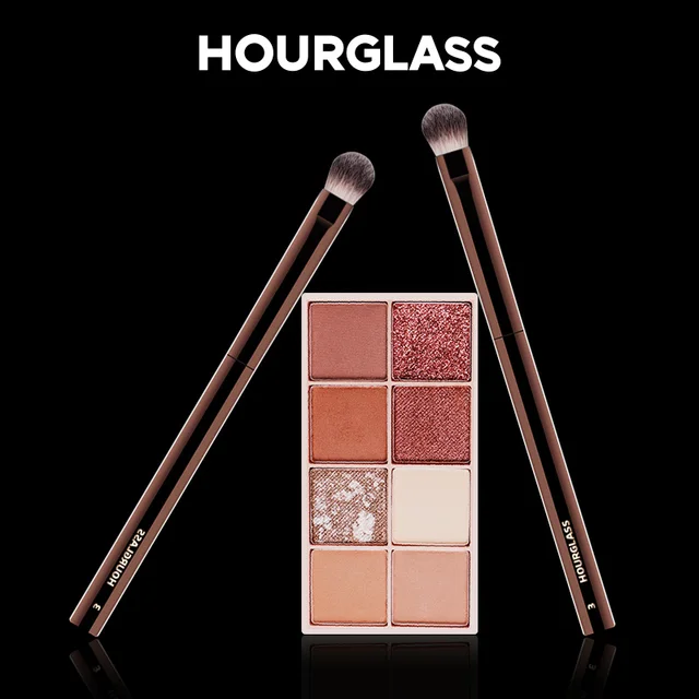 Hourglass-Pinceaux de maquillage, poudre, fond de teint, correcteur, fard à joues, bronzant, ombre à barrage, eye-blogueur, pinceau sculptant 6