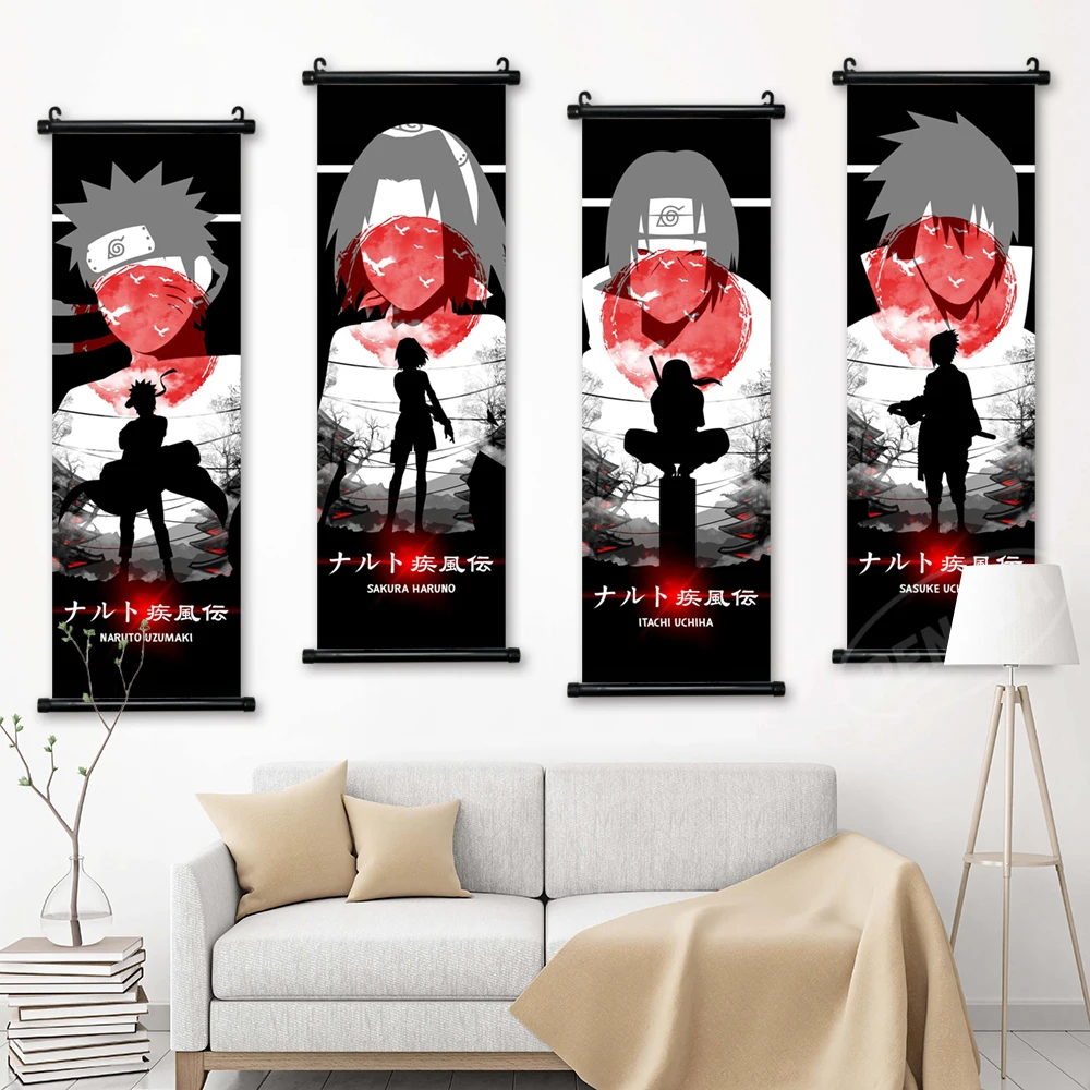 

Canvas Anime Home Decoration Naruto Wall Minato Namikaze Art Sakura Haruno Painting Hanging Scrolls Uzumaki Print Picture Poster