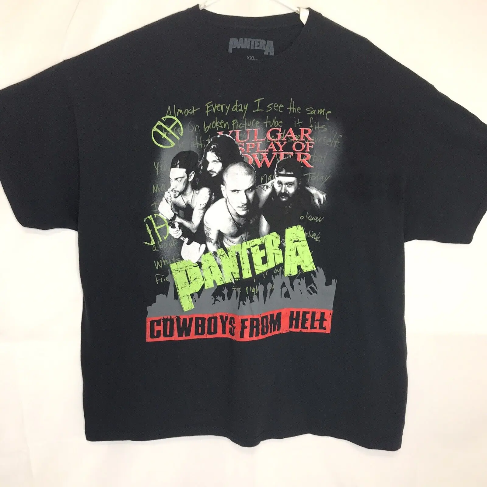 Pantera Cowboys From Hell Metal Size Xxl Rock Tshirt