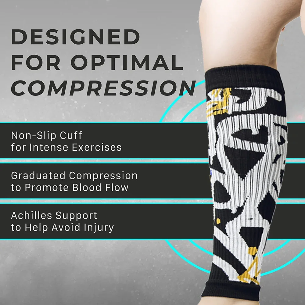 1Pcs calf compression sleeves for men/women footless compression sock varicose vein treatment for legs & pain relief calf braces calf compression sleeves calf compression sleeve
