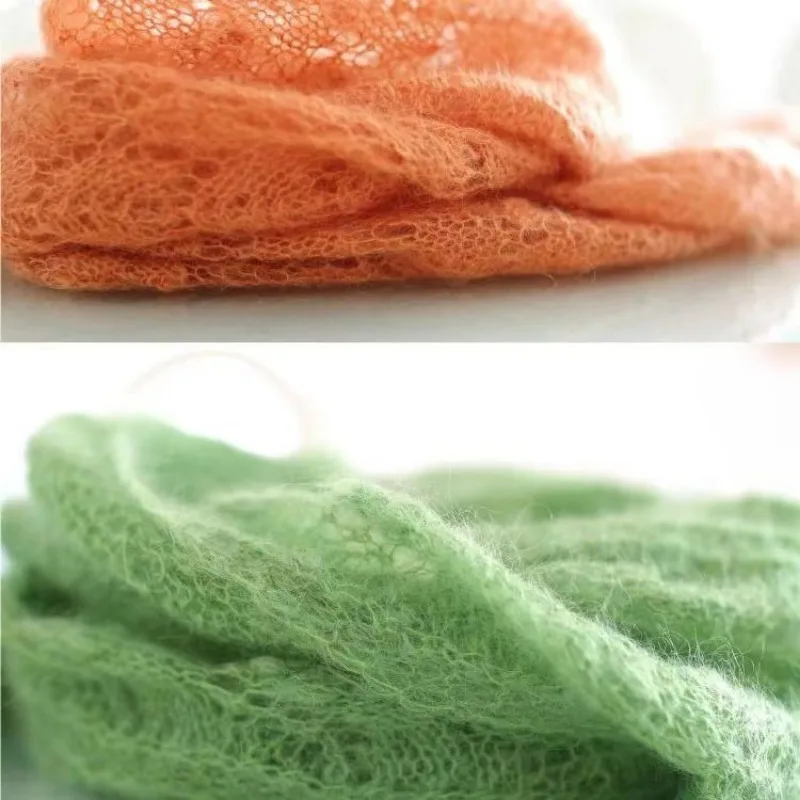 2pcX50g Super Kid Mohair Yarn Crochet Thin Sweater Knit Shirt Scarf Angola Silk Woman Baby Knitting Thread Mohair Wool Yarn 6
