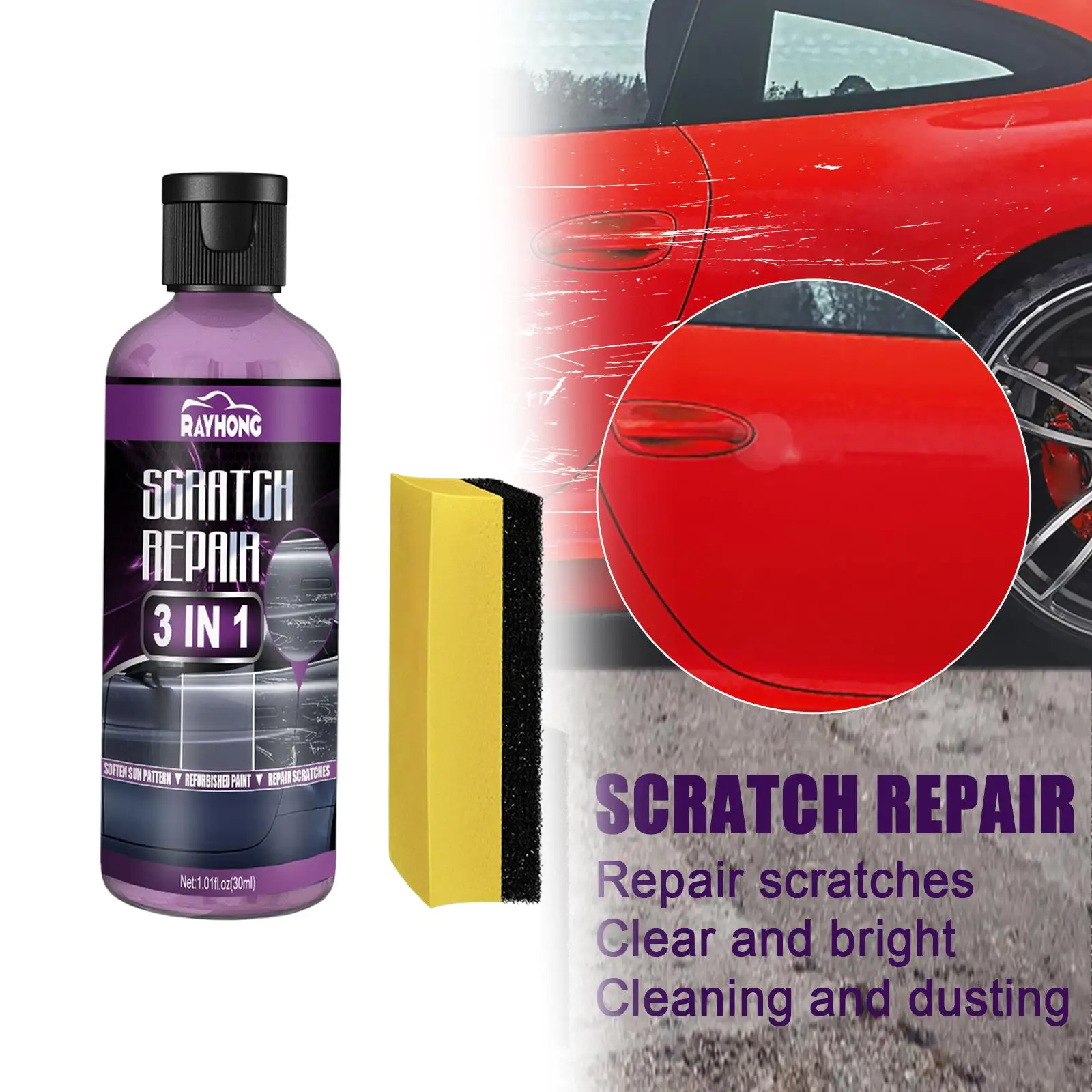 

Automotive Car Scratch Repair Coating Liquid Wax 30ml Car Care Anti Scratch Paint Sealant Polishing Compound Restorer Premium