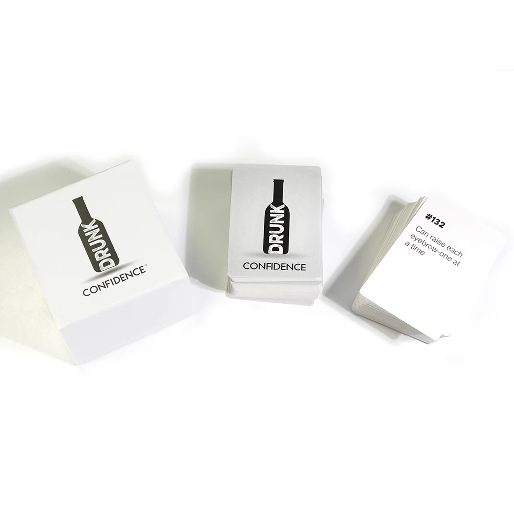 Drunk Confidence Card Game Party Game Adult Party Game for You and Your Overconfident Friends Drink Game 250 Cards 3