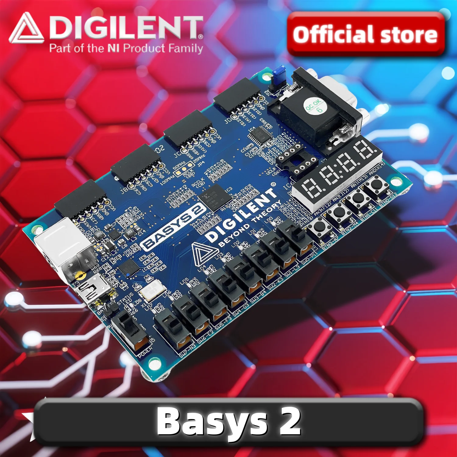 TI Official】Basys 3 410-183 AMD Artix™ 7 FPGA Trainer Board