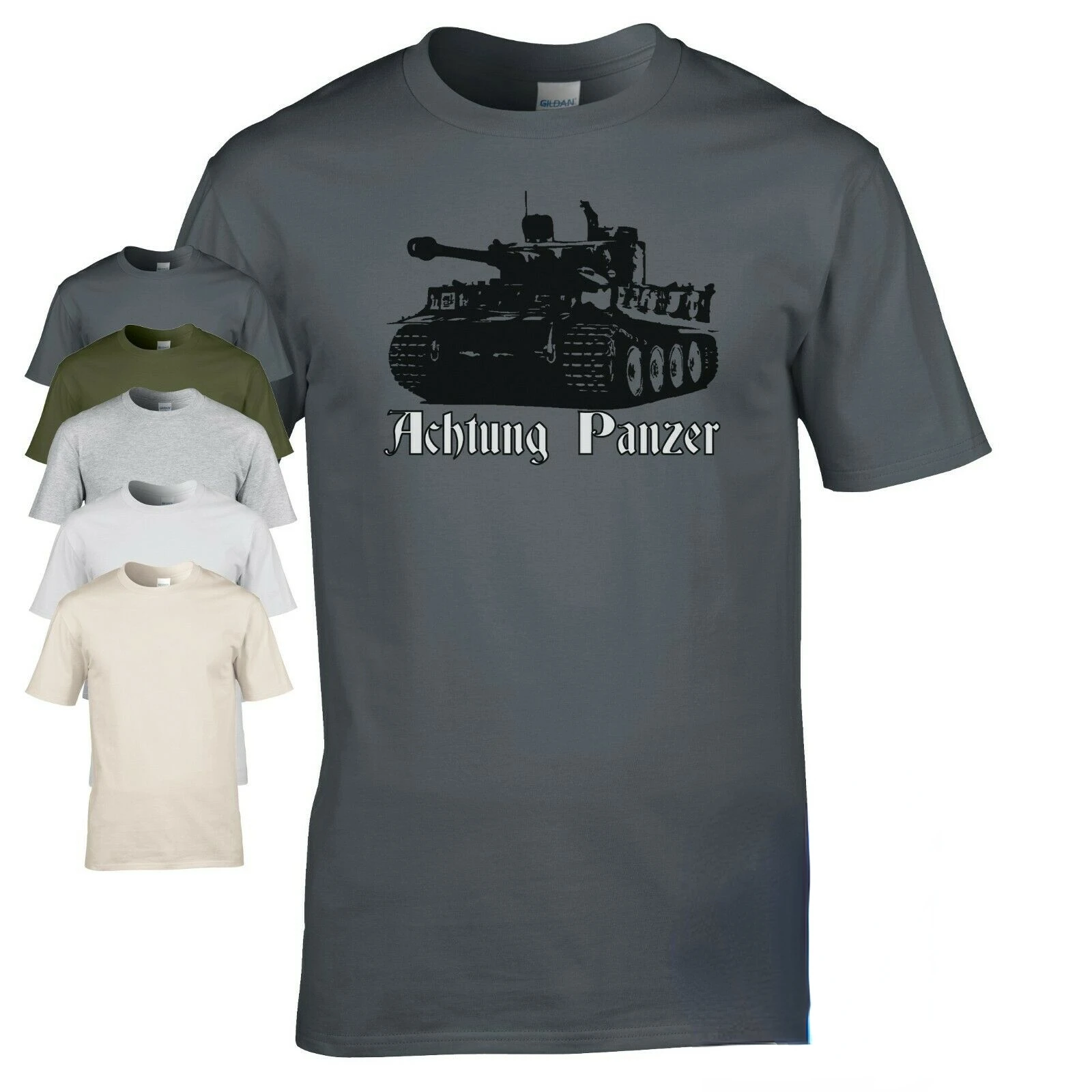 Panzer Men T-Shirt Tank Ww2 German Military Armor Teeshirt World War Tanks