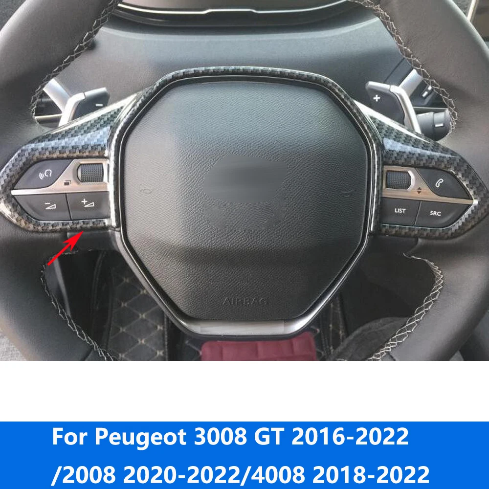 Per Peugeot 3008 Gt 2016-2021 2022/2008 2020-2022/4008 2018-2022 Coprivolante In Fibra Di Carbonio Trim Accessori Car Styling