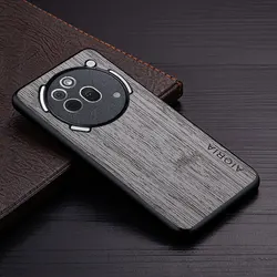 Luxury Bamboo Pattern Leather Phone Case - Elegant Premium Cover for Nothing CMF Phone 1 (Light Gray)