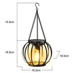 Enhanced Outdoor Waterproof Solar LED Lantern for Garden and Patio Decoration (Type 1)