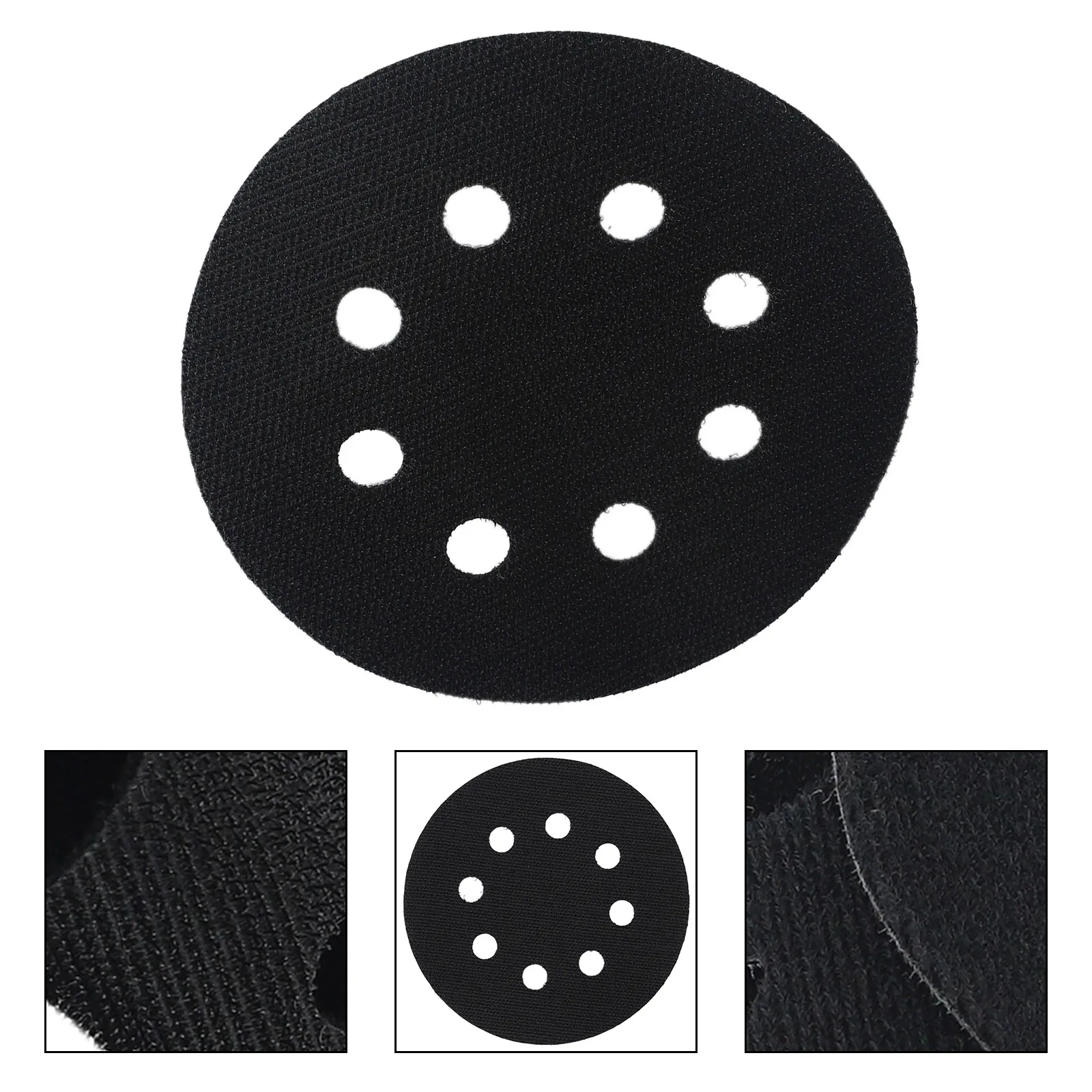 High Quality Protection Pad Interface Pad Sponge Ultra-thin 5 Inch 8 Holes Cushioning Pad For Sanding Flocking