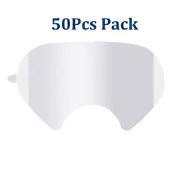 Durable Anti-Scratch Visor Screen Protector Film for Full Face Respirators (50Pcs Pack)