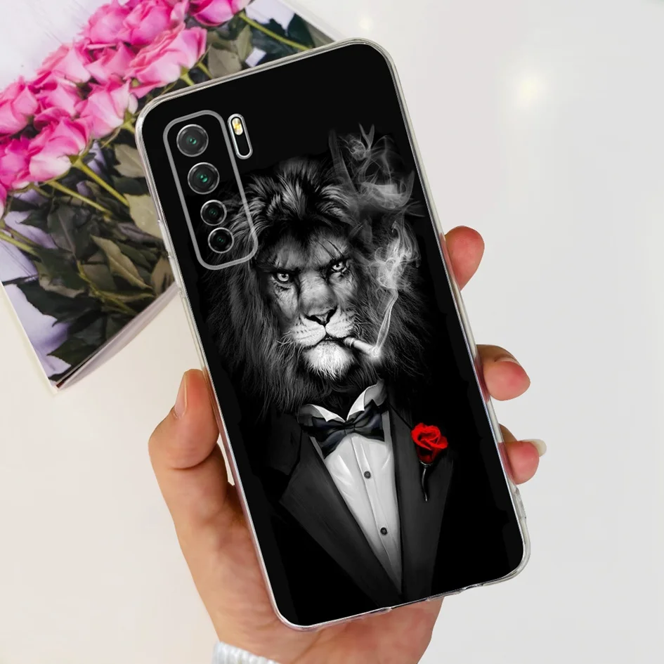 Clear Fashion Pattern Soft Silicone Case