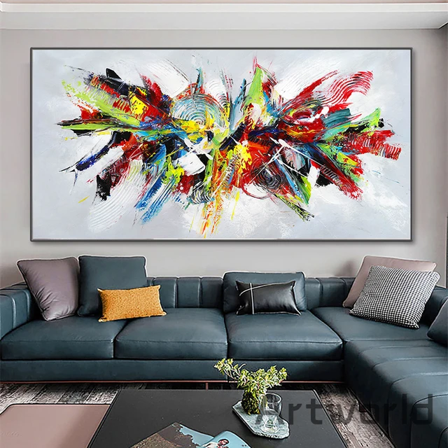 Pintura En Lienzo Grande Para Pared, Cuadro De Árbol, Pintura Al Óleo,  Carteles E Impresiones De Pared Para Sala De Estar, Cuadros Modernos,  Imagen Artística En Lienzo - Pintura Y Caligrafía - AliExpress