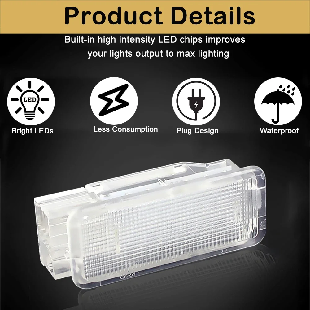 Lampada A LED Per Vano Portaoggetti Peugeot - 3 Volte Più Luminosa Della Originale, Facile Installazione