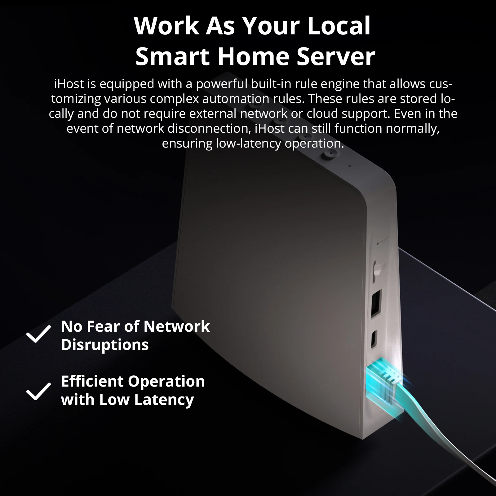 SONOFF iHost 스마트 홈 허브 지그비 게이트웨이 멀티 모드 와이파이 LAN, 무선 리모컨 로컬 자동화, 대부분의 장치