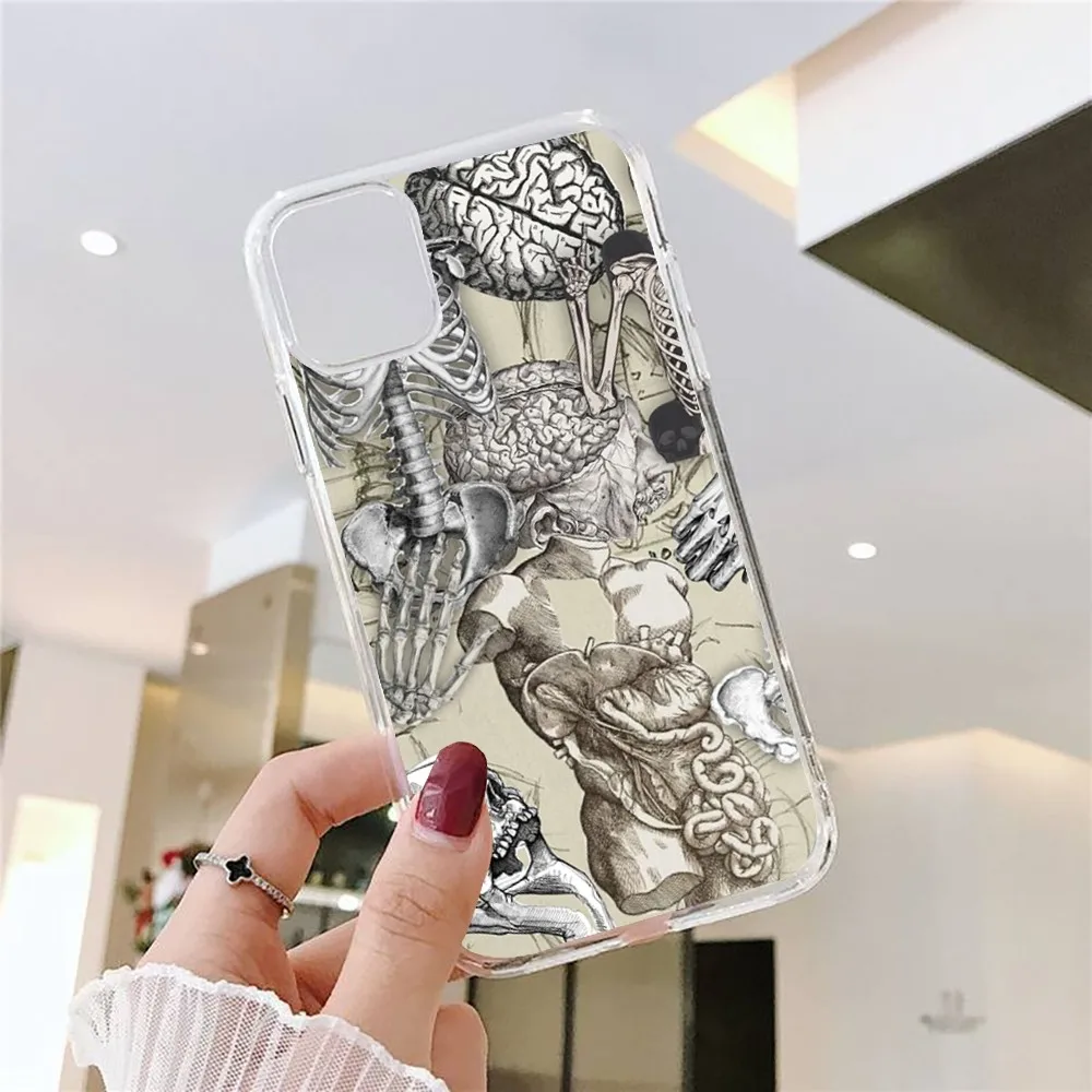 thumbnail image 1 of Funda de teléfono de Anatomía Humana médica, cubierta transparente para Iphone 15, 11, 13, 14 Pro Max, 7, 8 Plus, X, Xr, Xs Max, Se2020, 12mini, 1 of 5