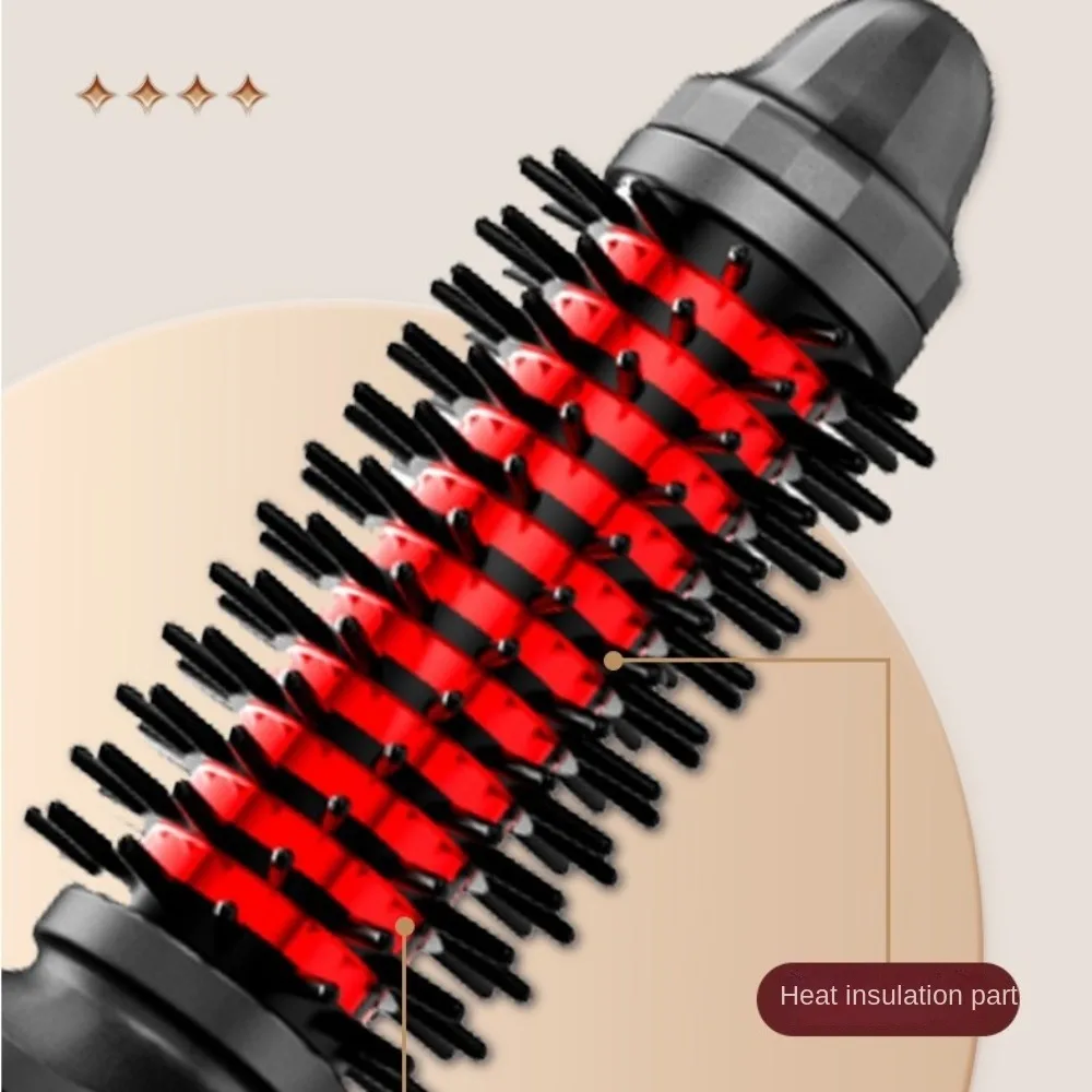 Portable Cordless Curling Iron Anti-Scald Automatic Hair Straightener 3 Temp Settings Rechargeable Hair Brush for Travel