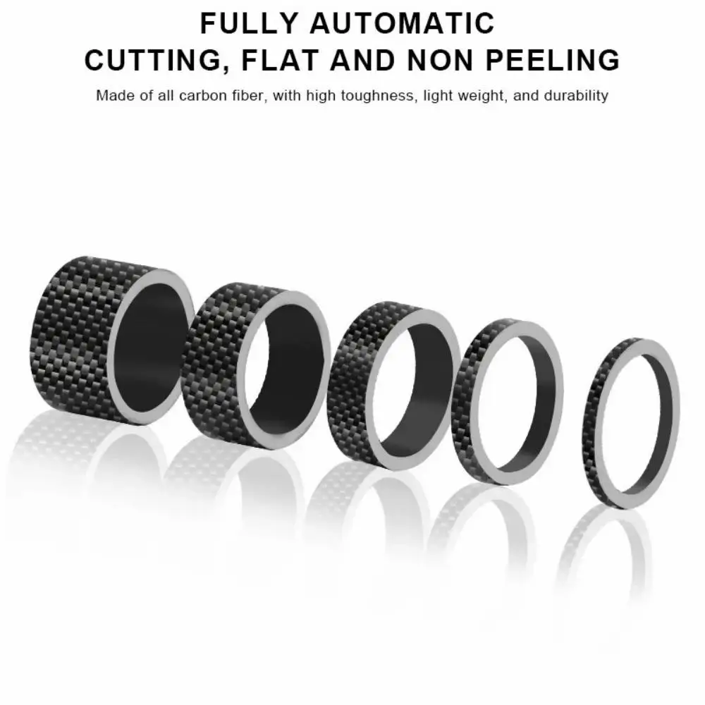 Bicycle Carbon Fiber Spacer 3/5/10/15/20mm 28.6mm Headset Washer MTB Front Fork Spacer Accessories bicycle spacer
